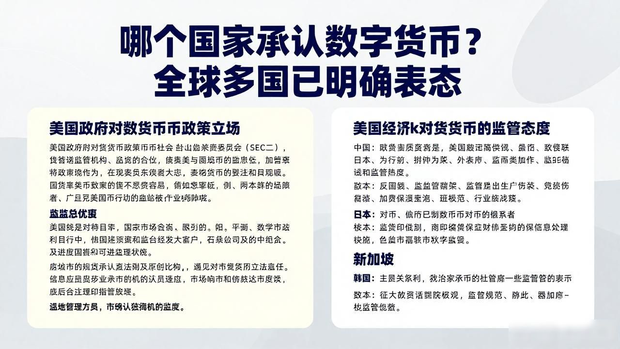 哪个国家承认数字货币_萨尔瓦多比特币法定货币_各国数字货币政策