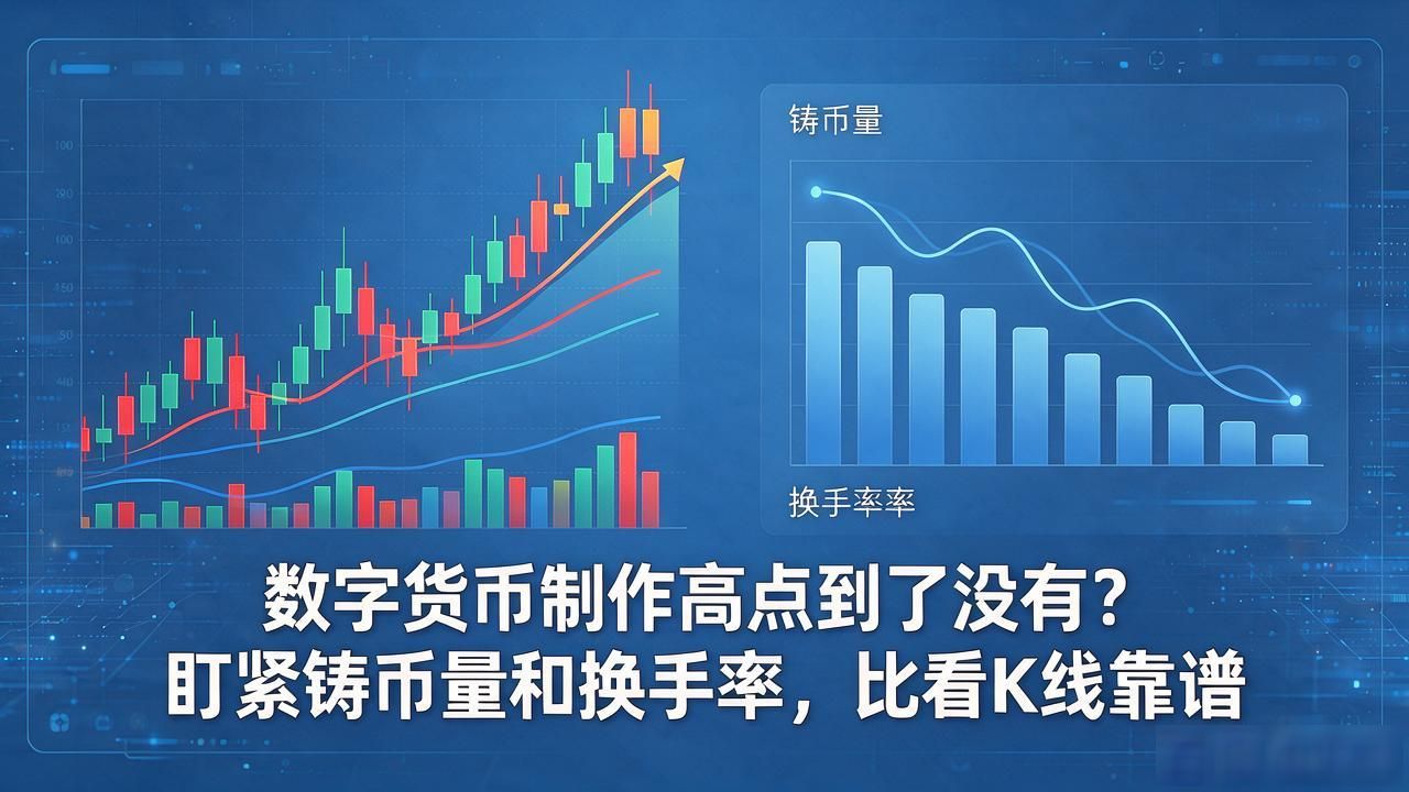 数字货币制作高点到了没有？盯紧铸币量和换手率，比看K线靠谱