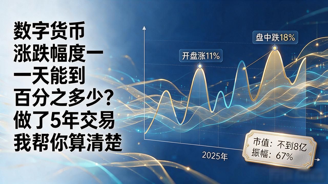 数字货币涨跌幅度一天能到百分之多少？做了5年交易我帮你算清楚