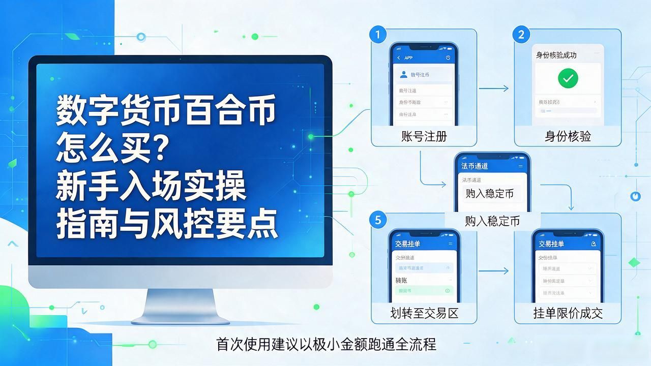 数字货币百合币怎么买？新手入场实操指南与风控要点