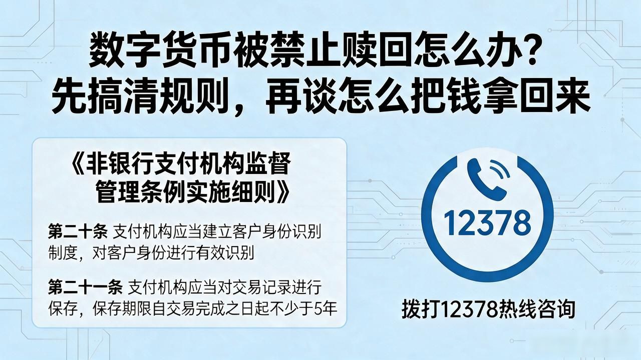 数字货币被禁止赎回怎么办？先搞清规则，再谈怎么把钱拿回来