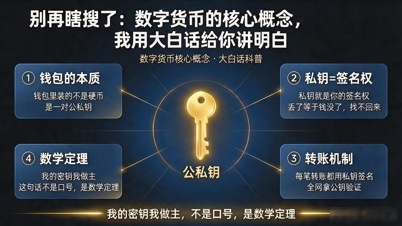 别再瞎搜了：数字货币的核心概念，我用大白话给你讲明白
