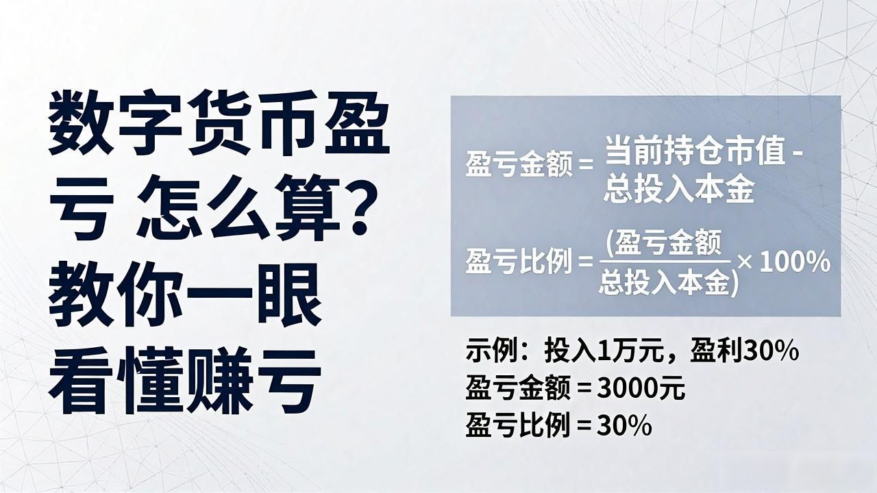 计算数字货币平均持仓成本_数字货币怎么看盈亏_数字货币盈亏计算方法