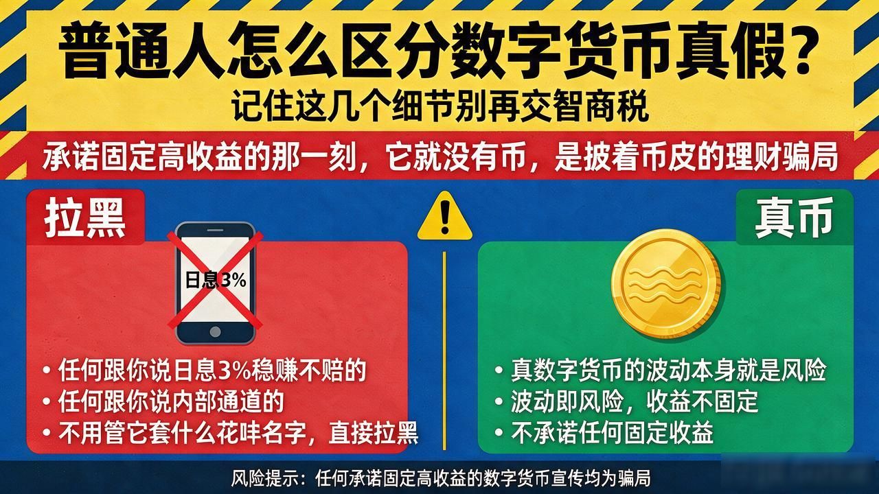 普通人怎么区分数字货币真假？记住这几个细节别再交智商税