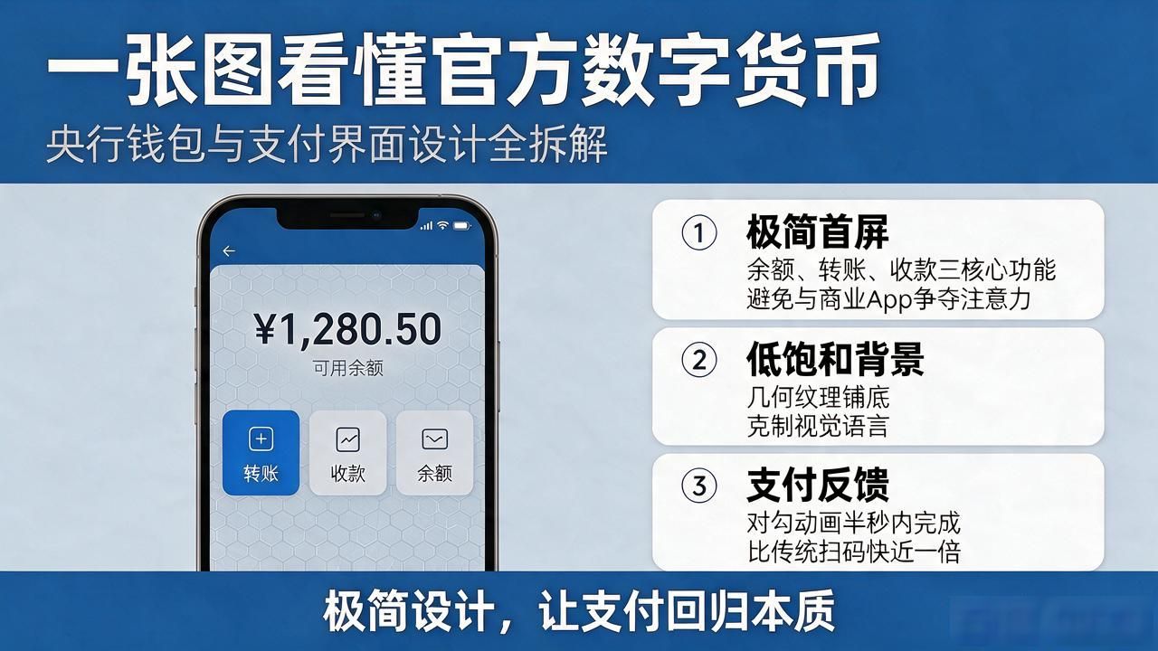 一张图看懂官方数字货币，央行钱包与支付界面设计全拆解