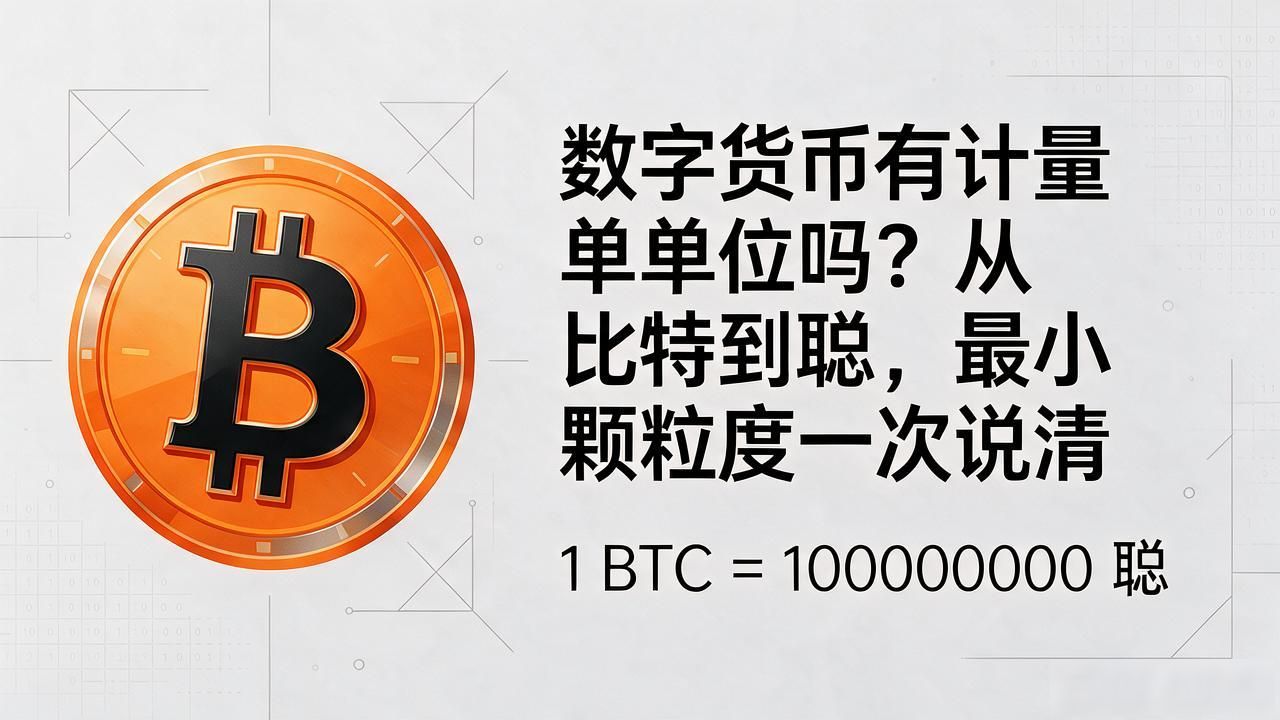数字货币有计量单位吗？从比特到聪，最小颗粒度一次说清