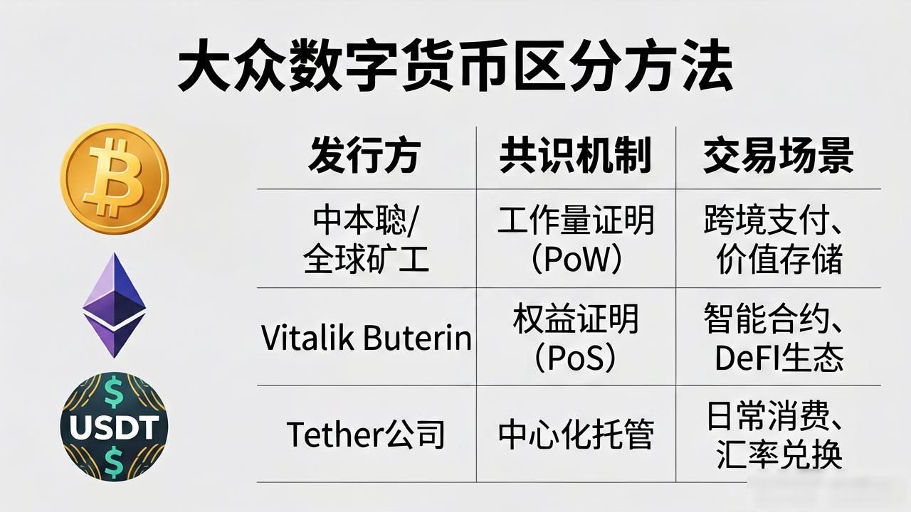 数字货币与加密货币的区别_大众数字货币区分_中国数字人民币的特点