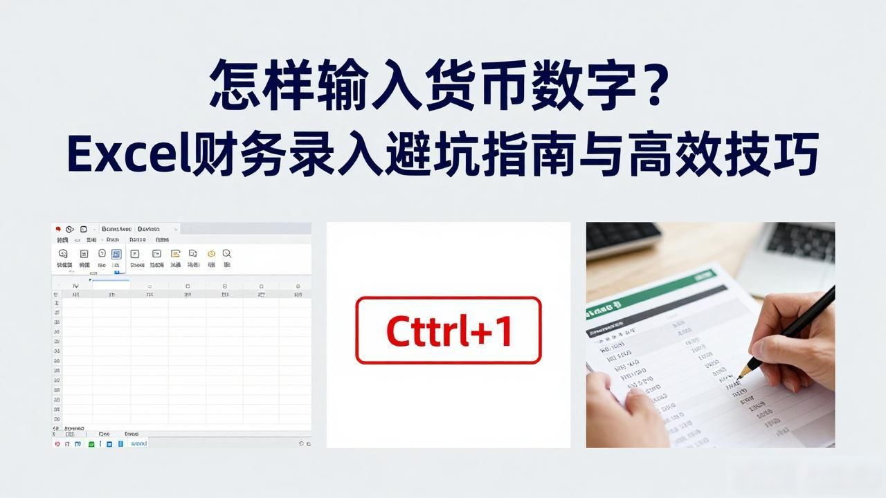 财务日常工作中货币数值录入_怎样输入货币数字_Excel会计专用格式设置