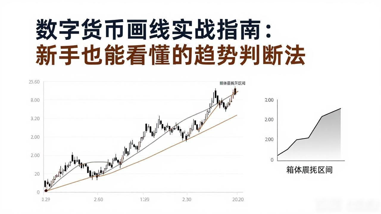 数字货币软件画线教程_K线图趋势线支撑位压力位_斐波那契回撤画线技巧