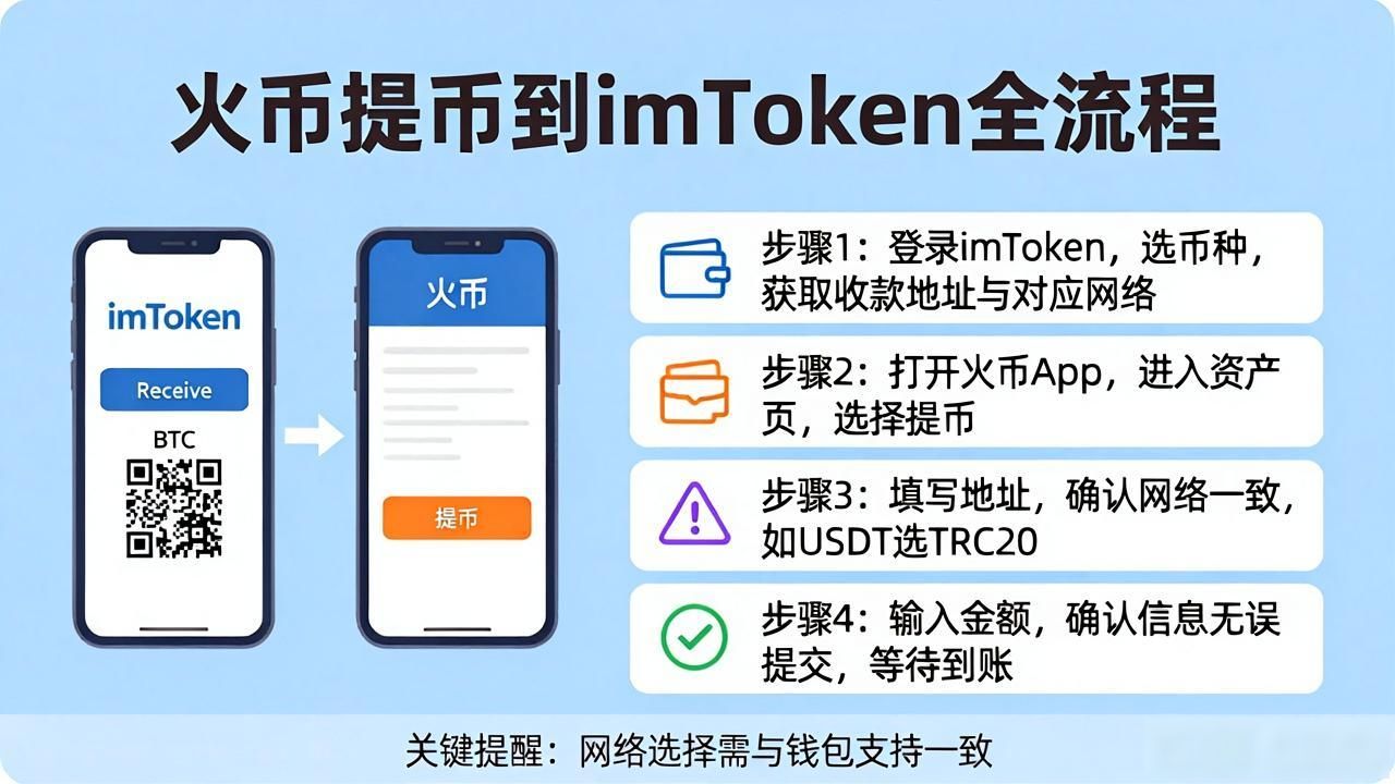 火币提币到imToken网络选择_火币可以转到imtoken_火币提币到imToken操作流程