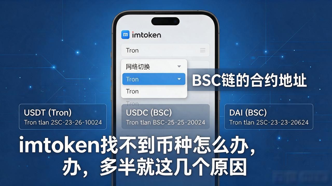 imtoken找不到币种怎么办，多半就这几个原因