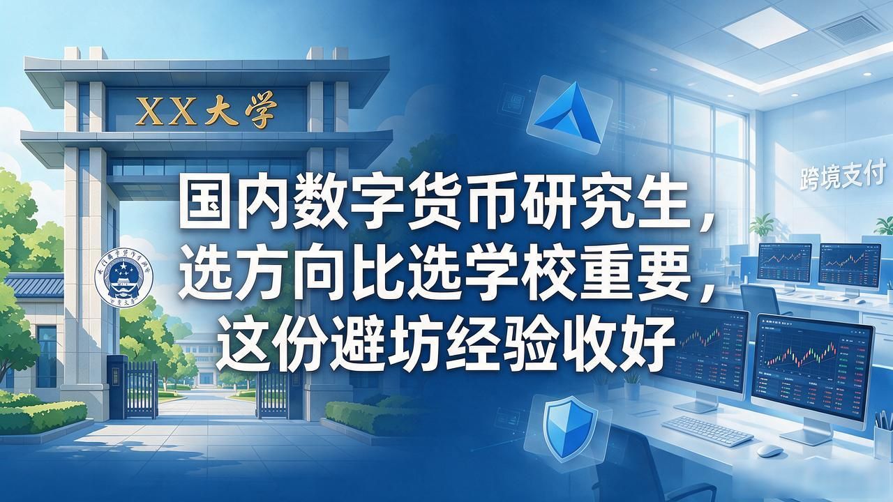 国内数字货币研究生，选方向比选学校重要，这份避坑经验收好