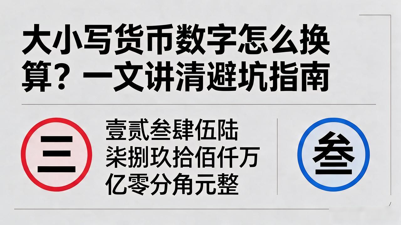 大小写金额转换规则_大小货币数字_财务金额大写书写规范