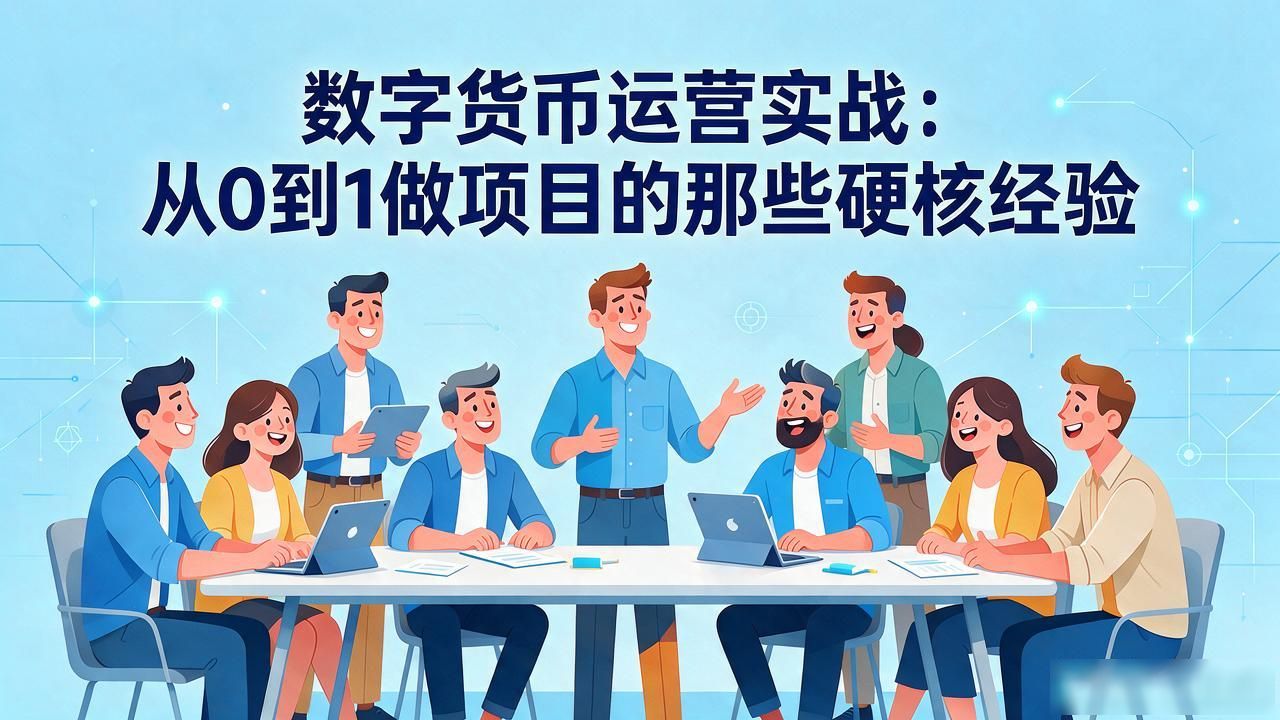 数字货币运营实战：从0到1做项目的那些硬核经验