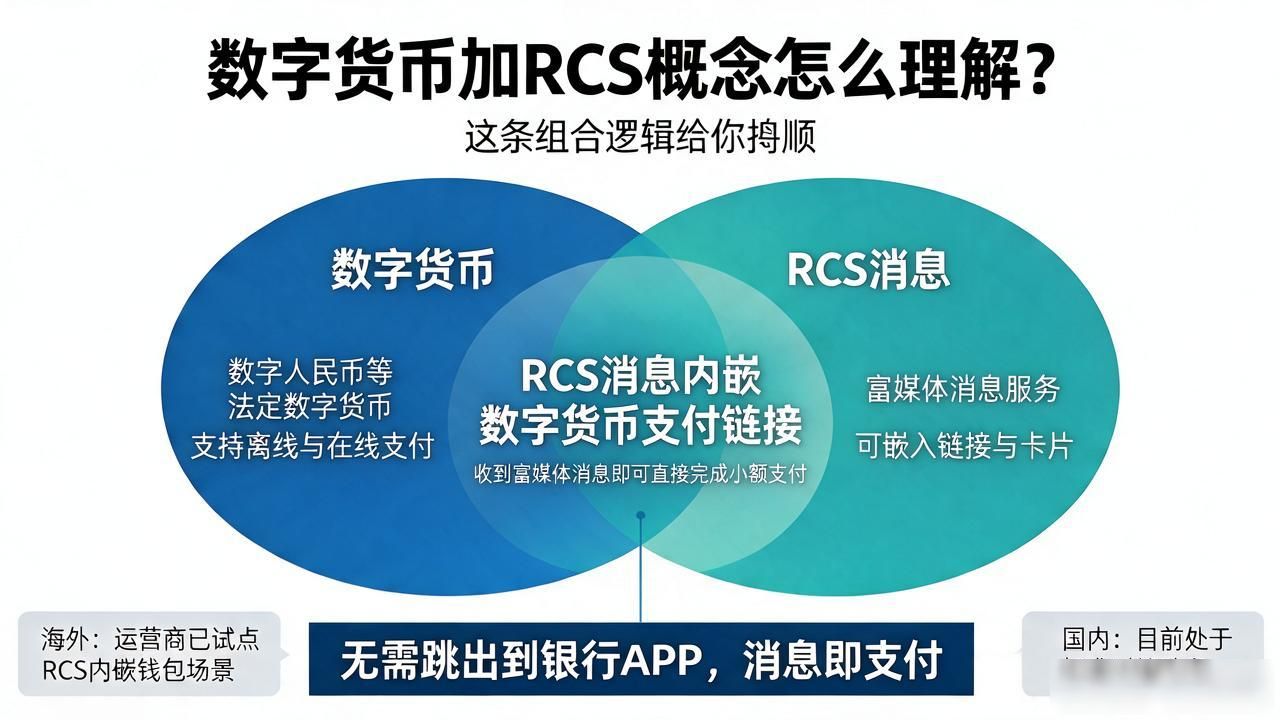 数字货币加RCS概念怎么理解？这条组合逻辑给你捋顺