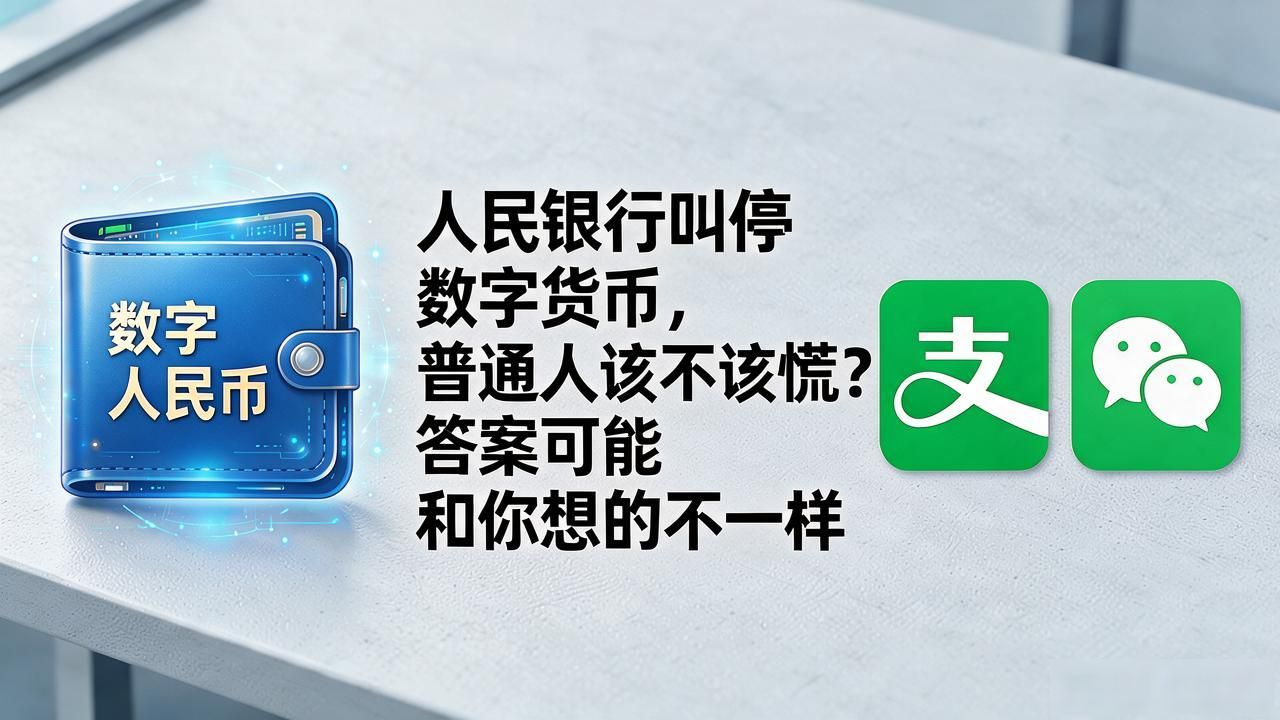 人民银行叫停数字货币，普通人该不该慌？答案可能和你想的不一样