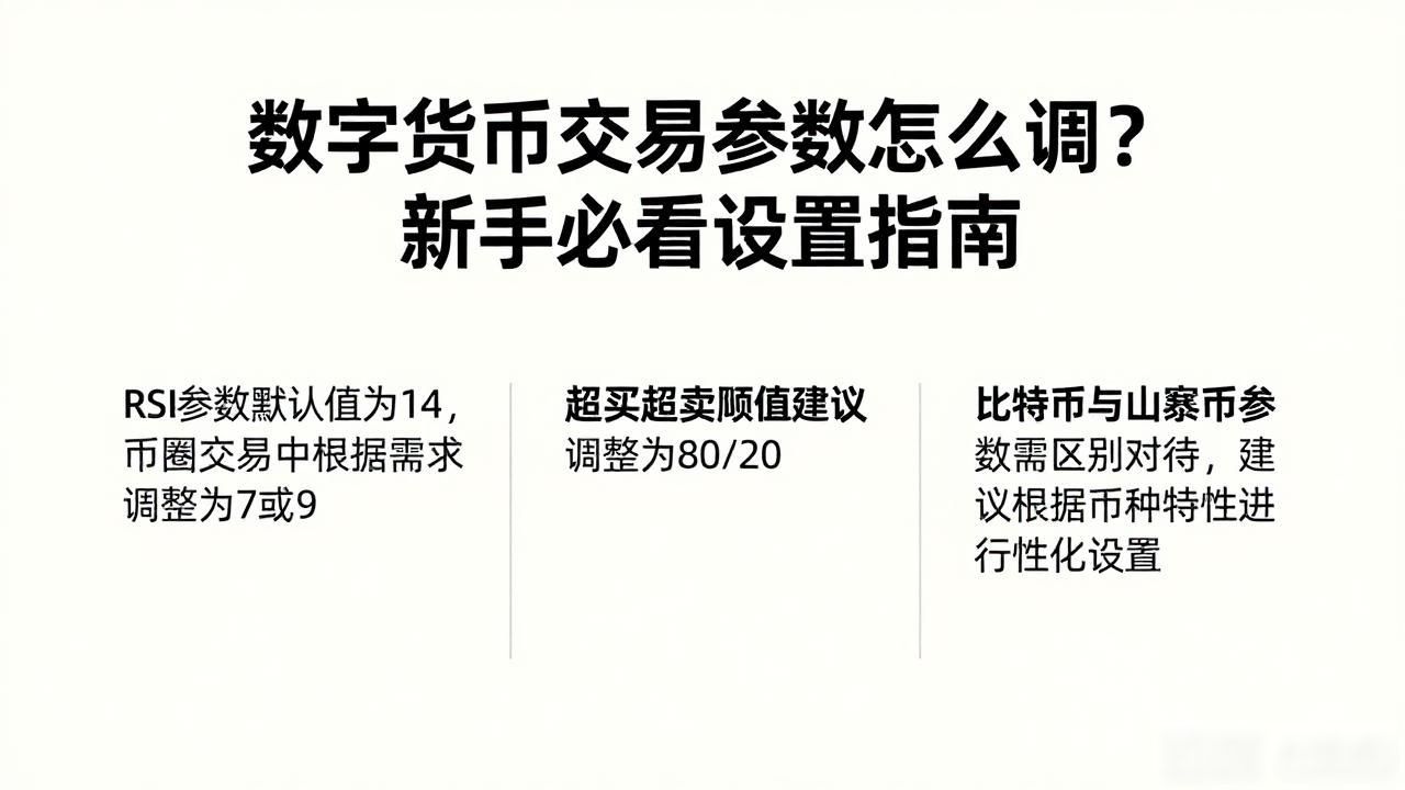数字货币指标参数设置_数字货币交易参数设置_币圈指标参数调整